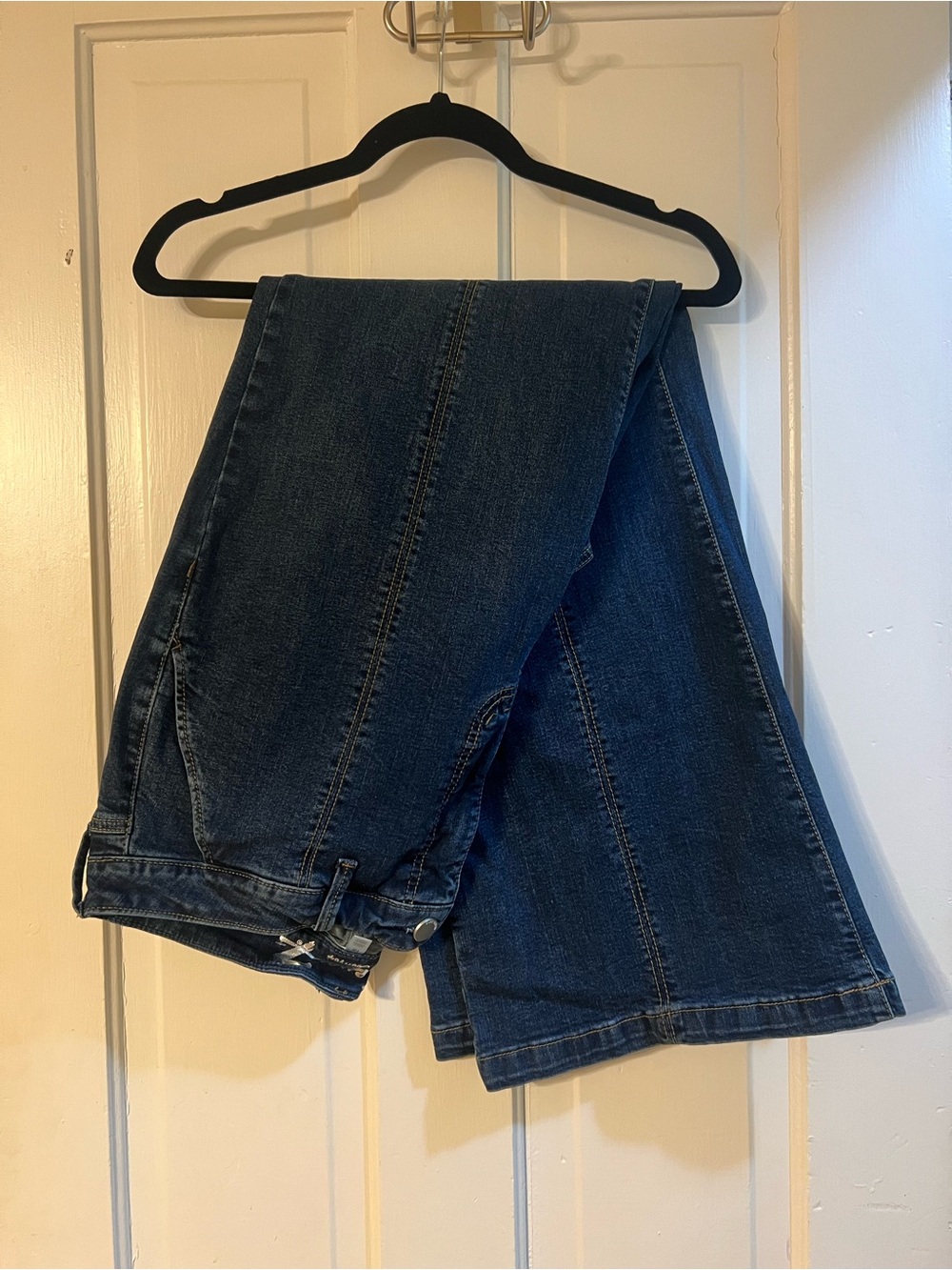 Seven7 Dark Indigo Denim Jeans with Contrast Stitching